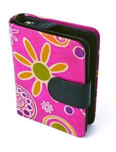 Dámská kožená peněženka Nivasaža N6-SNT-PFB růžová
