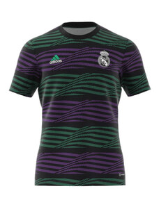 Pánské tričko Real Madrid Pre-Match Warm Up JSY M HT8799 černá vzor - Adidas