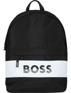 HUGO BOSS ČERNÝ BATOH BOSS LOGO BACKPACK Černá