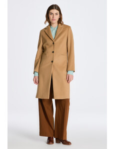 KABÁT GANT WOOL BLEND TAILORED COAT hnědá XS