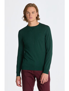 SVETR GANT FINE COTTON C-NECK zelená S