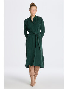 ŠATY GANT RELAXED UTILITY SHIRT DRESS zelená 34