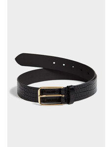 OPASEK GANT CROCO WAIST BELT černá 90