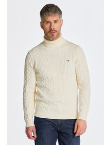 ROLÁK GANT COTTON CABLE TURTLE NECK bílá M