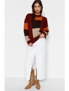 Trendyol Tile Soft Textured Color Block Crew Neck Knitwear Sweater