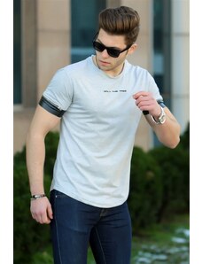 Madmext Gray Men's T-Shirt 4451