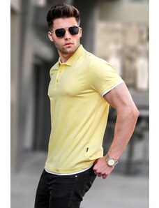 Madmext Yellow Basic Polo T-Shirt 5885