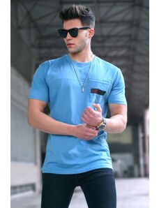 Madmext Blue T-Shirt 5804