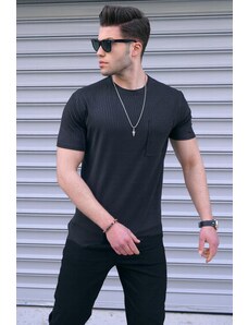 Madmext Black Basic Knitwear T-Shirt