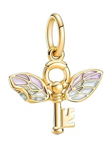 P&J Jewellery Zlatý visací přívěsek Létající klíč HP20