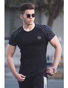 Madmext Basic Black T-Shirt 3011