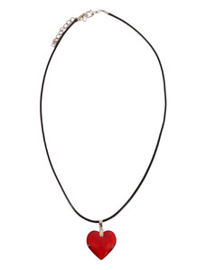 Fashion Jewellery Náhrdelník s přívěskem - srdíčko red