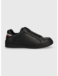 Dětské sneakers boty Tommy Hilfiger černá barva