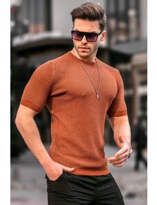 Madmext Men's Tile Knitwear T-Shirt 5076