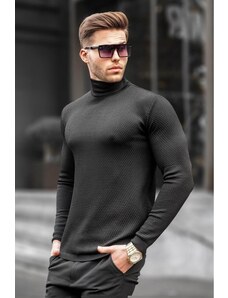 Madmext Black Turtleneck Men's Knitwear Sweater 6306