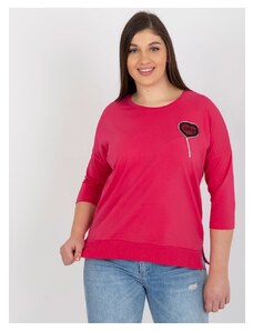 Zonno Fuchsiově růžové tričko s nášivkou