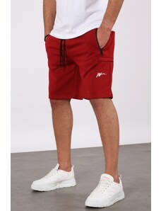 Madmext Burgundy Capri Shorts 5443