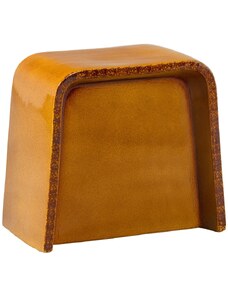 Hoorns Oranžový keramický odkládací stolek Fariba 46 x 31 cm