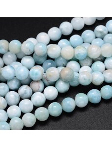 NUBIO Přírodní larimar - korálky, třída A, modré, 9-10 mm