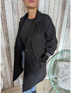 Italy moda Flaušový kabát Veronica
