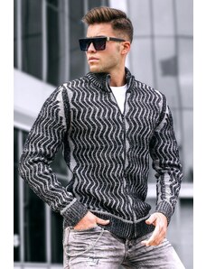 Madmext Gray Men's Cardigan 5611