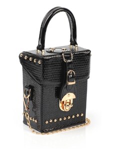 Capone Outfitters Capone Venezia Women's Black Clutch & Shoulder Bag
