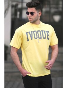 Madmext Men's Yellow T-Shirt 4996