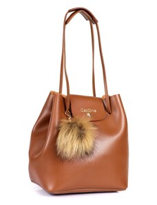 Capone Outfitters Capone Women's Padova Leather Ginger Shoulder Bag