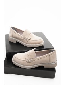 Marjin Women's Loafers Loafers Casual Shoes Andel Beige