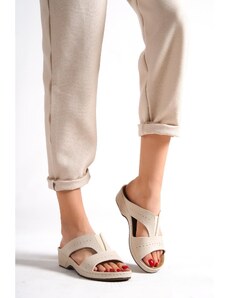 Capone Outfitters Capone Z0426 Beige Women's Comfort Anatomic Slippers