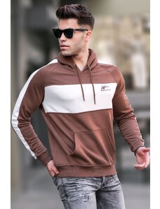 Madmext Brown Hoodie Sweatshirt 5290