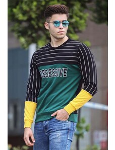 Madmext Printed Green Sweatshirt 4184