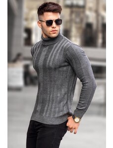 Madmext Anthracite Turtleneck Knitwear Sweater 5764