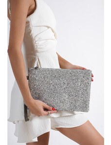 Capone Outfitters Capone Paris Women's Clutch Bag in Silver