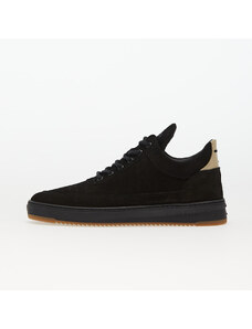 Filling Pieces Low Top Ripple Suede Black