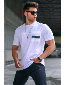 Madmext Men's White T-Shirt 5804