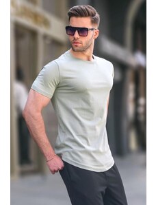 Madmext Men's Almond Green T-Shirt 4951
