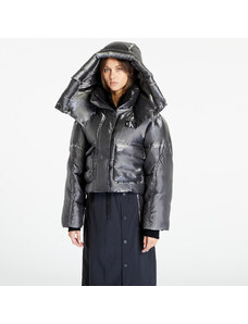 Dámská péřová bunda Calvin Klein Jeans Liquid Metal Puffer Black