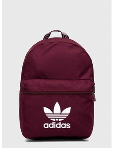 Batoh adidas Originals vínová barva, velký, s potiskem