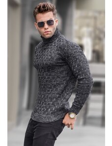 Madmext Black Turtleneck Knitwear Sweater 5758