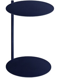 noo.ma Tmavě modrý kovový odkládací stolek Ande 40 cm