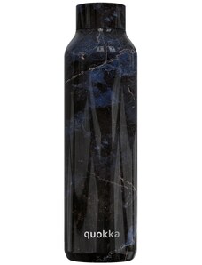 Quokka, Nerezová termoláhev Solid Black marble, 630 ml