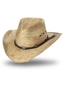 Stars and Stripes Westernový letní slaměný klobouk - Aiden