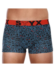 Pánské boxerky Styx art sportovní guma nadrozměr doodle (R1256) 4