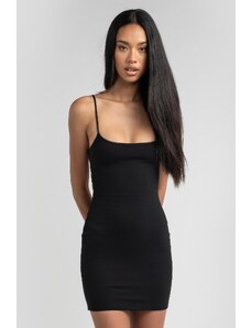 Madmext Black Strappy Mini Basic Women's Dress