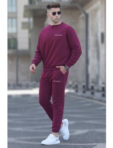 Madmext Claret Red Men's Tracksuit 5285