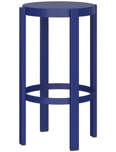 noo.ma Modrá kovová barová židle Doon 65 cm