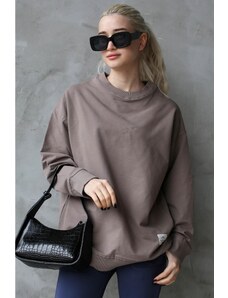 Madmext Smoked Basic Oversize Women's Sweatshirt