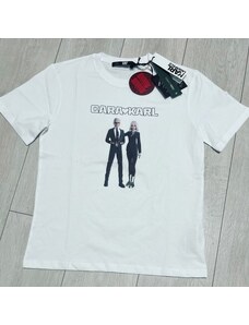 Michael Kors Karl Lagerfeld tričko bílé x Cara
