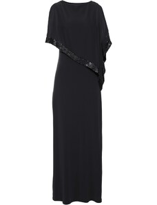 bonprix Šaty s pajetkami Černá